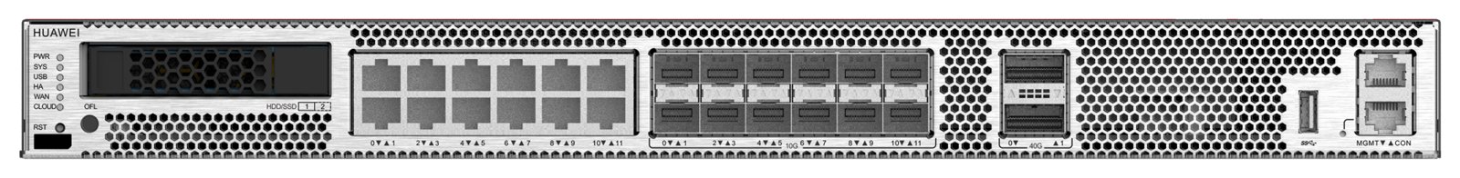 Межсетевой экран Huawei USG6630E-DC (12×GE RJ45 + 12×10GE SFP+ + 2×40GE QSFP+,2 питание DC) — фото 2