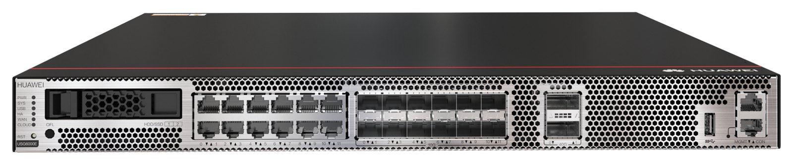 Межсетевой экран Huawei USG6650E-AC (12×GE RJ45 + 12×10GE SFP+ + 2×40GE QSFP+,2 питание AC) — фото 1