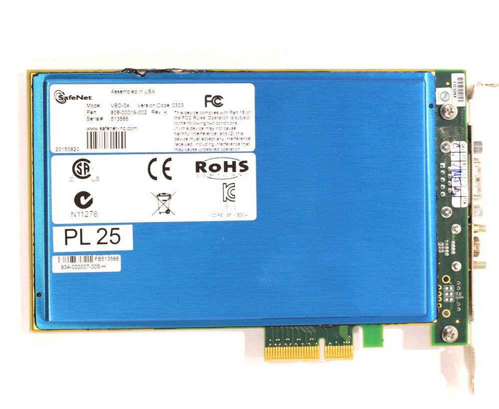 Модуль SafeNet VBD-04 PCIe Intelligent Hardware Security Module Card P/N: 808-00019-002 — фото 3