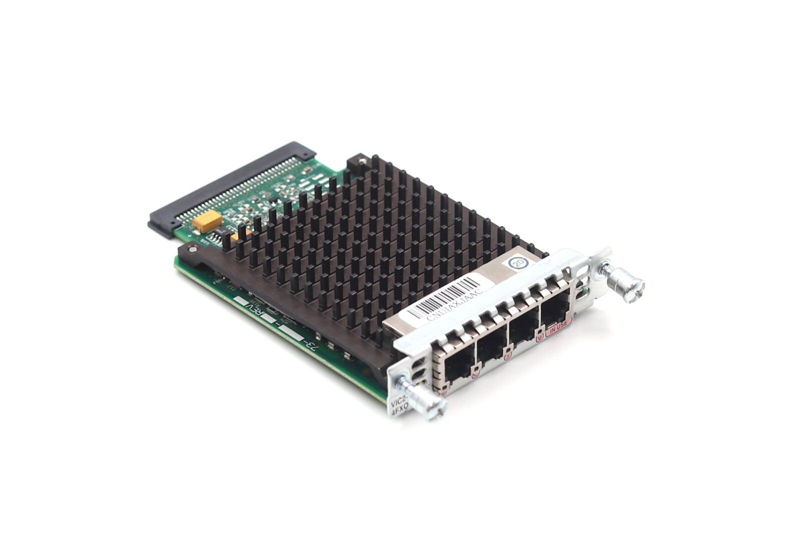 Линейная плата Cisco VIC-4FXO Quad-Port Ethernet Voice Interface Card P/N: 73-12953-01 Tested — фото 1