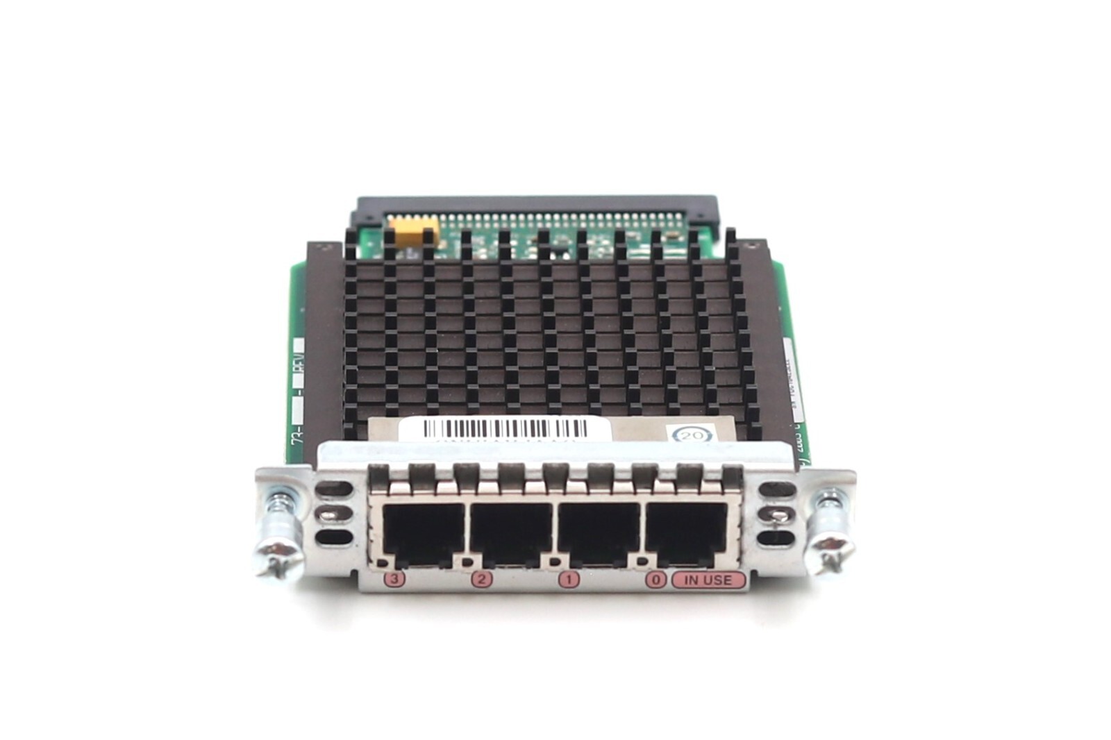 Линейная плата Cisco VIC-4FXO Quad-Port Ethernet Voice Interface Card P/N: 73-12953-01 Tested — фото 2