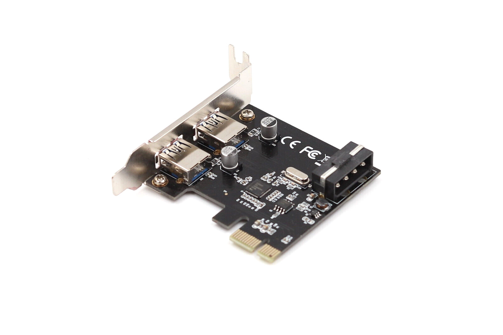 Плата VisionTek Dual USB PCIe I/O Low Profile Card P/N: VT-401402 Tested Working — фото 1