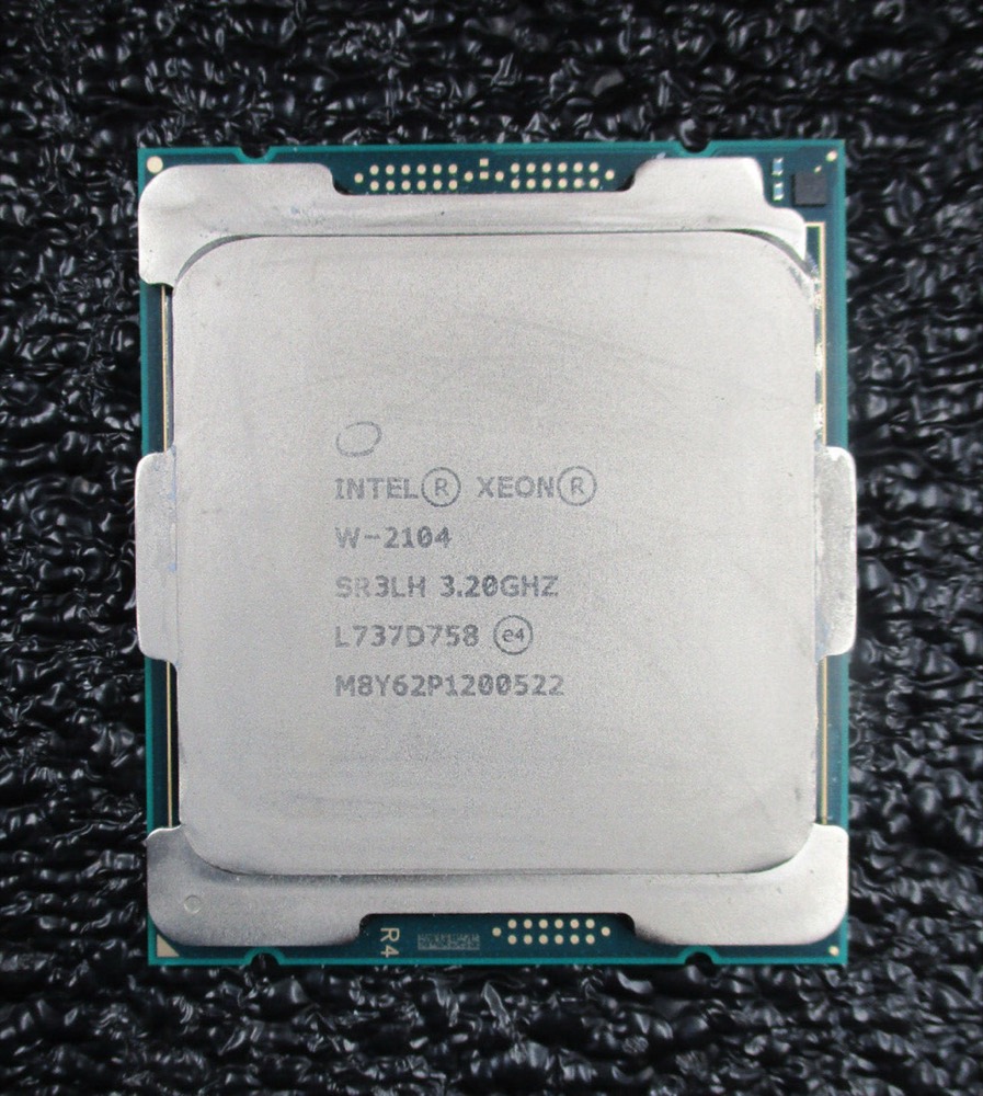 Процессор Genuine Intel Xeon W-2104 3.2Ghz Quad Core 8.25MB CPU P/N: SR3LH Tested Working — фото 1