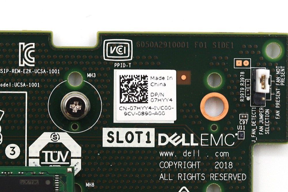 SSD-накопитель Dell Boss M.2 PCIe Storage Controller Card W/240GB SSD P/N: 07HYY4 0TC2RP Tested — фото 3