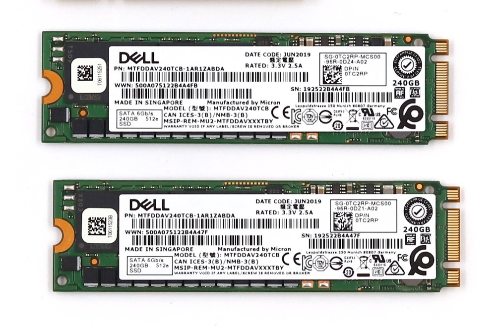 SSD-накопитель Dell Boss M.2 SSD PCIe SATA Storage Controller W/2x240GB SSD P/N: 03JT49 0CT2RP — фото 3