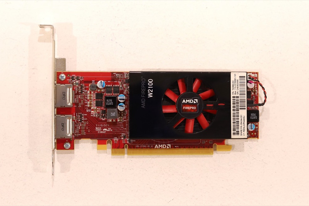 Графический ускоритель HP AMD FirePro W2100 2GB GDDR5 PCIe x16 Graphics Card P/N: 854244-001 Tested — фото 2