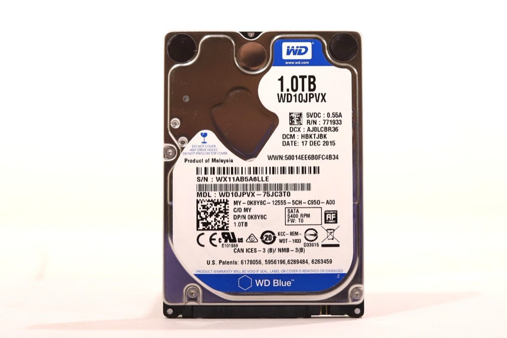 Жёсткий диск WD WD10JPVX-75JC3T0 1TB 2.5" 6Gb/s 5.4K RPM SATA Hard Drive Dell P/N: 0K8Y8C — фото 1