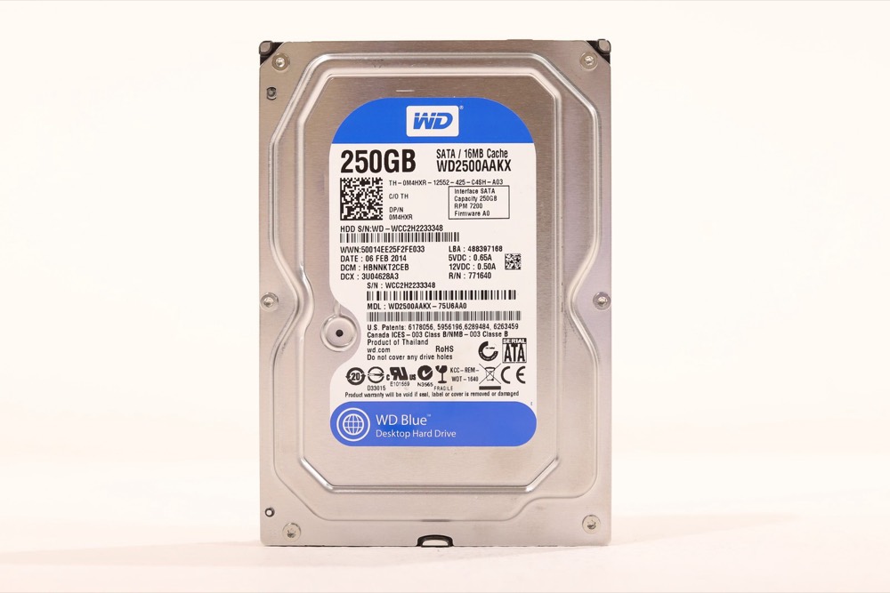 Жёсткий диск WD WD2500AAKX-75U6AA0 250GB 3.5" 6Gb/s 16MB 7.2K RPM SATA HDD Dell P/N: 0M4HXR — фото 1