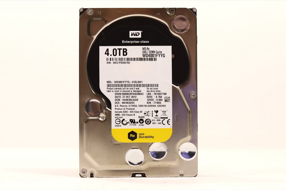 Жёсткий диск New ListingWD WD4001FYYG-01SL3W1 4TB 3.5" 6Gb/s 32MB 7.2K RPM SAS Hard Drive P/N:WD4001FYYG — фото 1