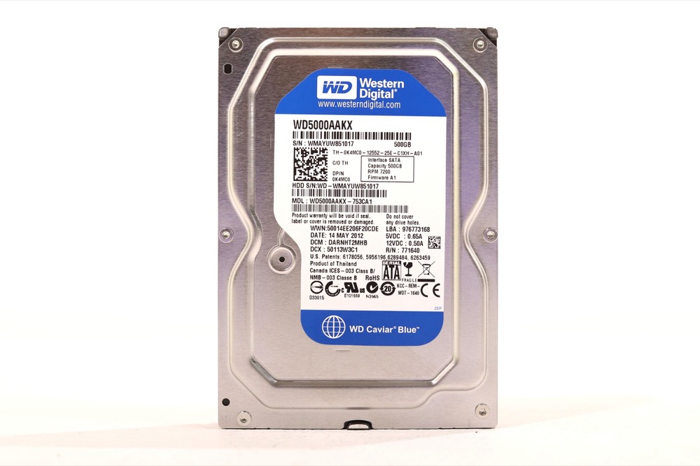 Жёсткий диск WD WD5000AAKX-753CA1 500GB 3.5" 16MB 6Gb/s 7.2K RPM SATA HDD Dell P/N: 0K4MC0 — фото 1