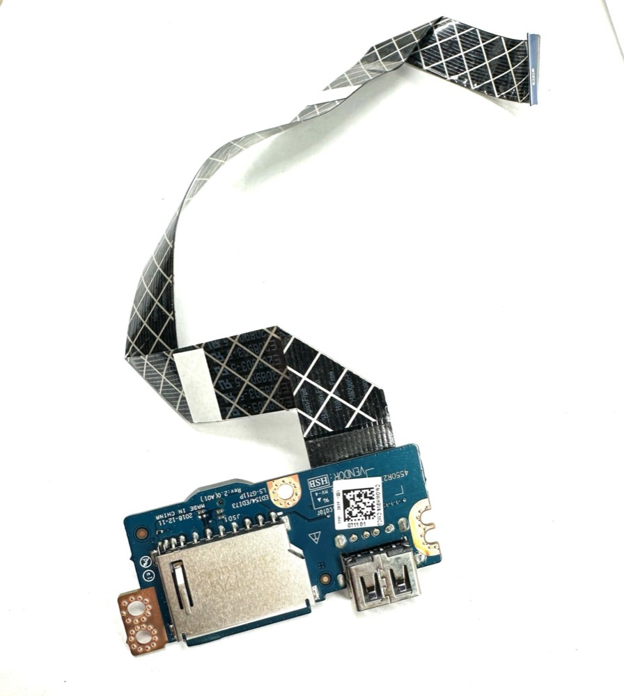 Считыватель WH9V4 Dell Inspiron 17 3780 USB SD Card Reader IO Board w/ Cable — фото 1
