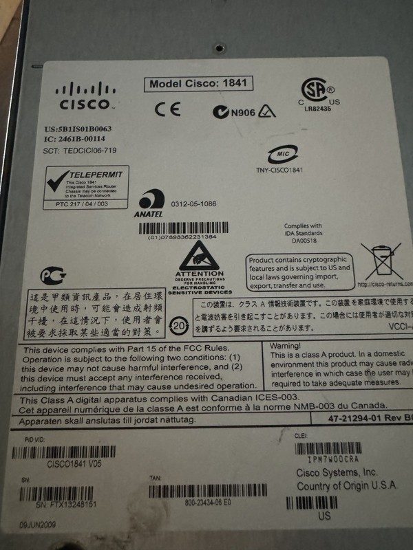 Модуль Cisco WIC-1DSU-T1, 1 порт T1 со встроенным DSU — фото 1