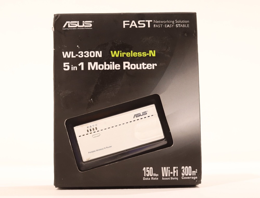 Маршрутизатор ASUS WL-330N 5-in-1 150Mbps Wireless-N150 Pocket Mobile Router P/N: WL-330N — фото 1