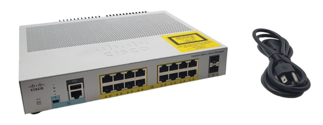 Коммутатор Cisco WS-C2960L-SM-16PS — фото 1