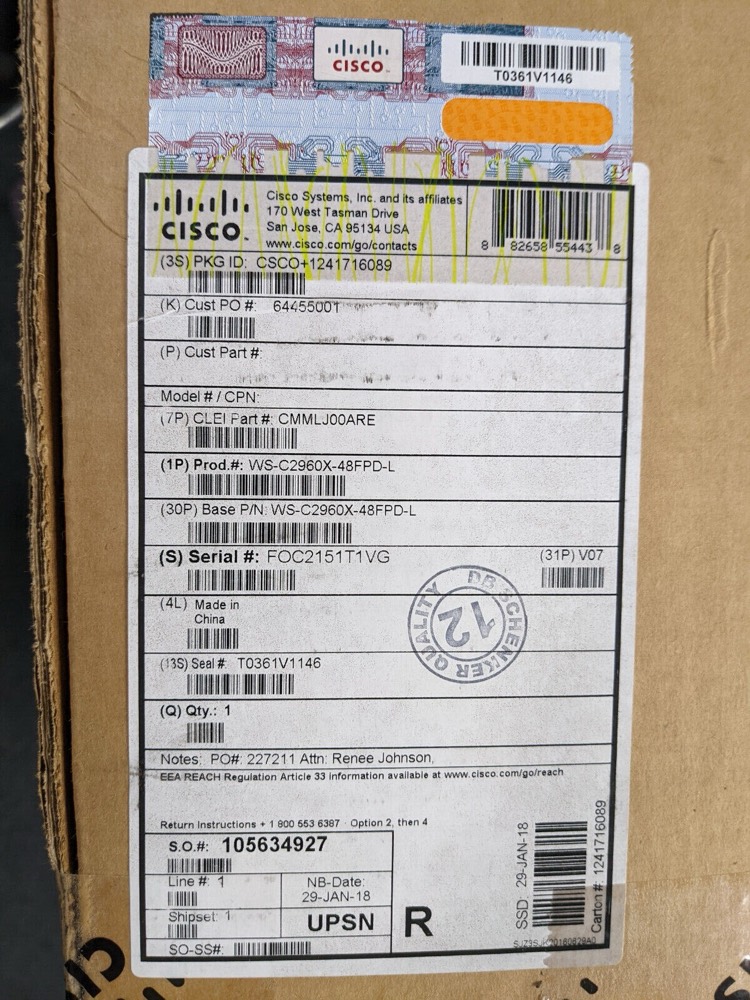 Коммутатор Cisco WS-C2960X-48FPD-L — фото 2