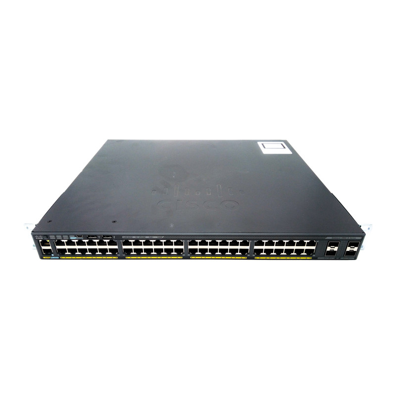 Коммутатор Cisco Catalyst 2960-X WS-C2960X-48FPS-L, 48×PoE+ 740Вт 4×SFP — фото 1