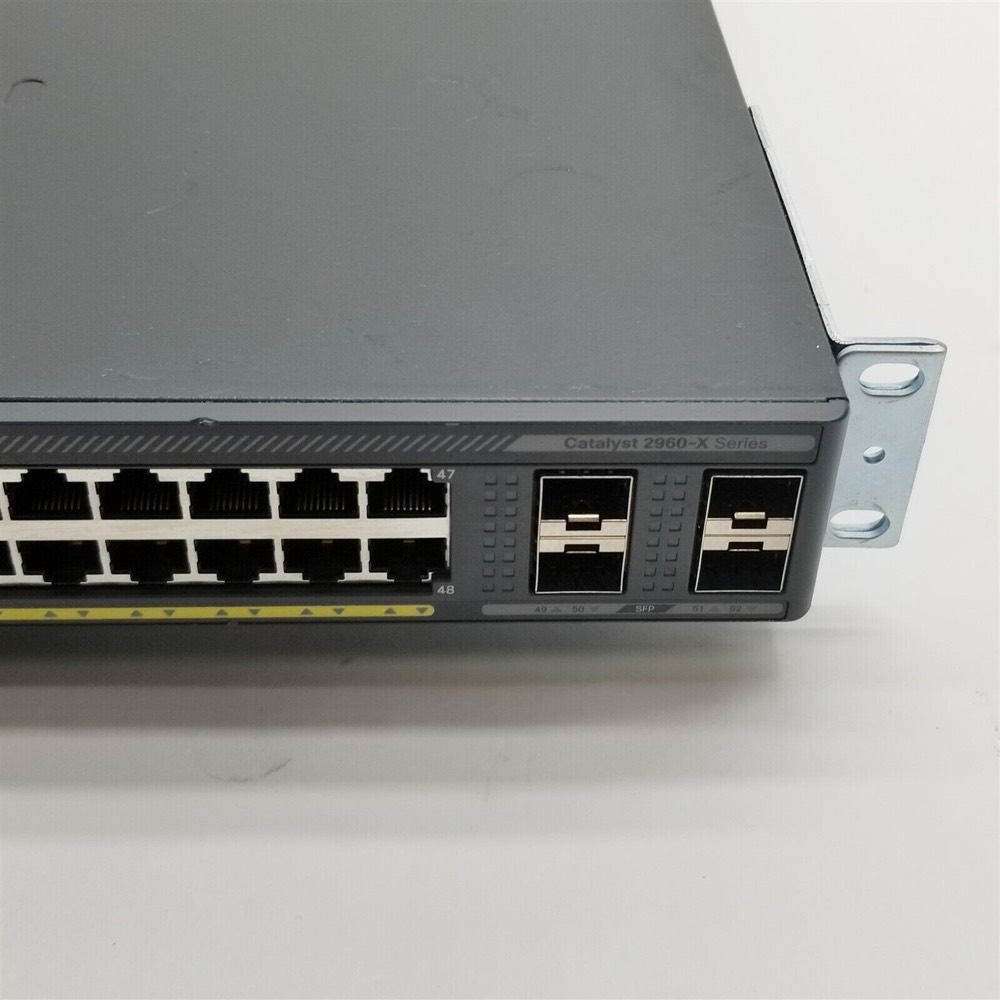 Коммутатор Cisco Catalyst 2960-X WS-C2960X-48FPS-L, 48×PoE+ 740Вт 4×SFP — фото 2