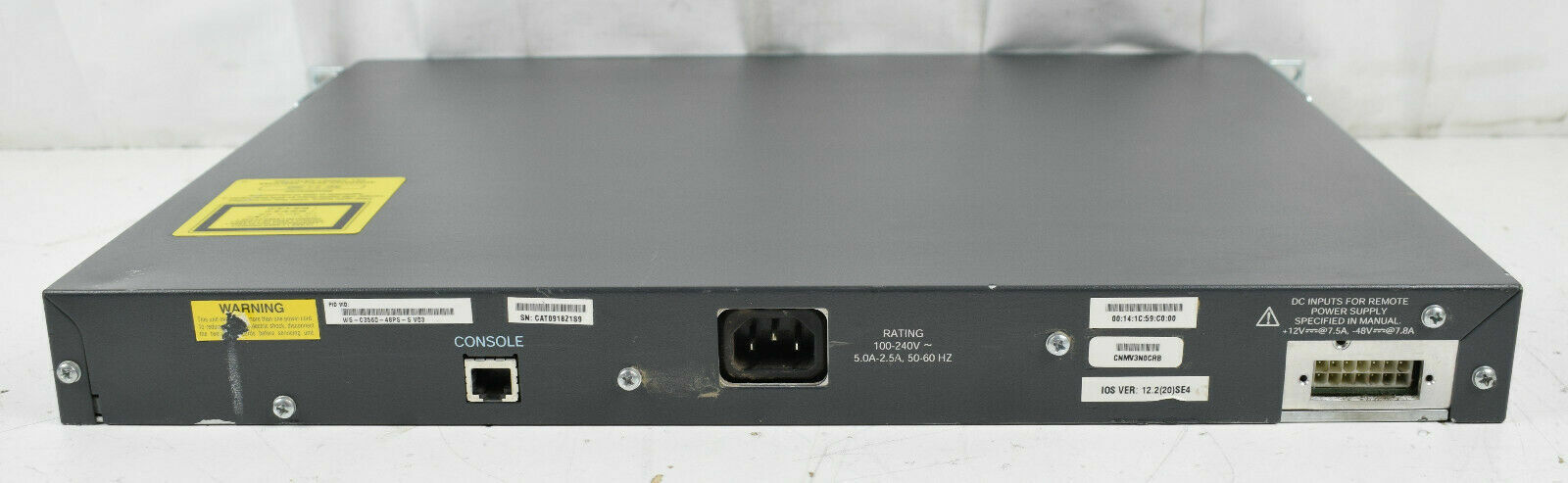 Коммутатор Cisco WS-C3560-48PS-S — фото 2