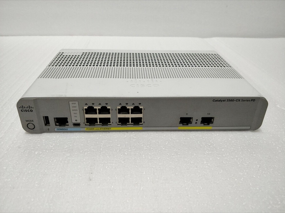 Коммутатор Cisco Catalyst 3560-CX WS-C3560CX-8PT-S, 8×PoE+ — фото 3