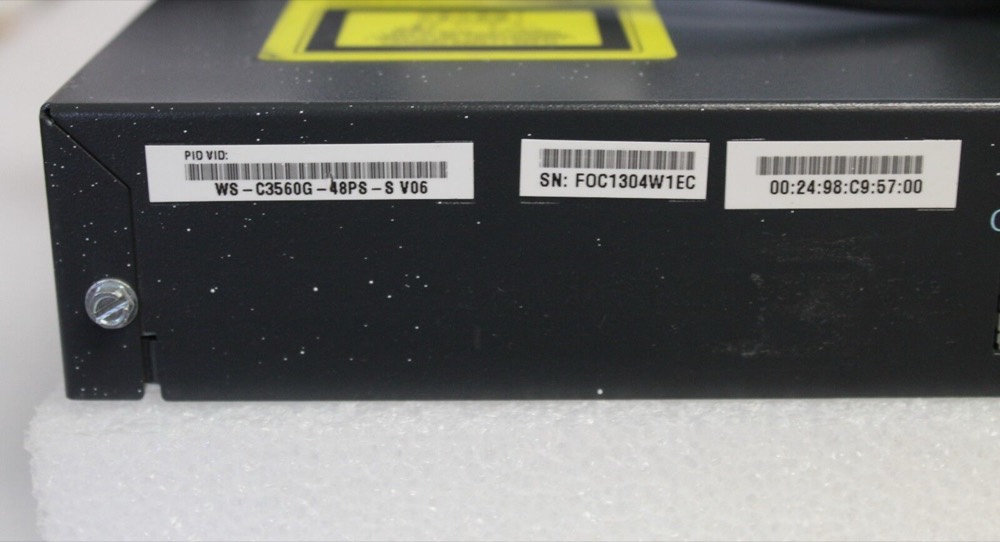 Коммутатор Cisco WS-C3560G-48PS-S — фото 1