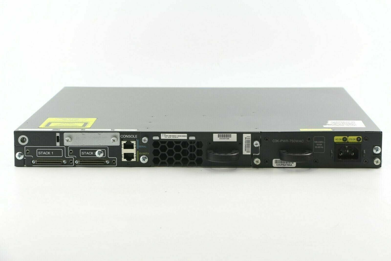 Коммутатор Cisco Catalyst 3750E 24 порта PoE+ 2×SFP+ 10G (WS-C3750E-24PD-S) — фото 2