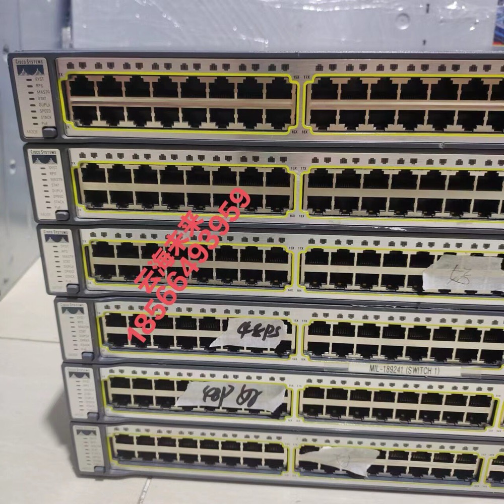 Коммутатор Cisco WS-C3750G-48ps-S — фото 2