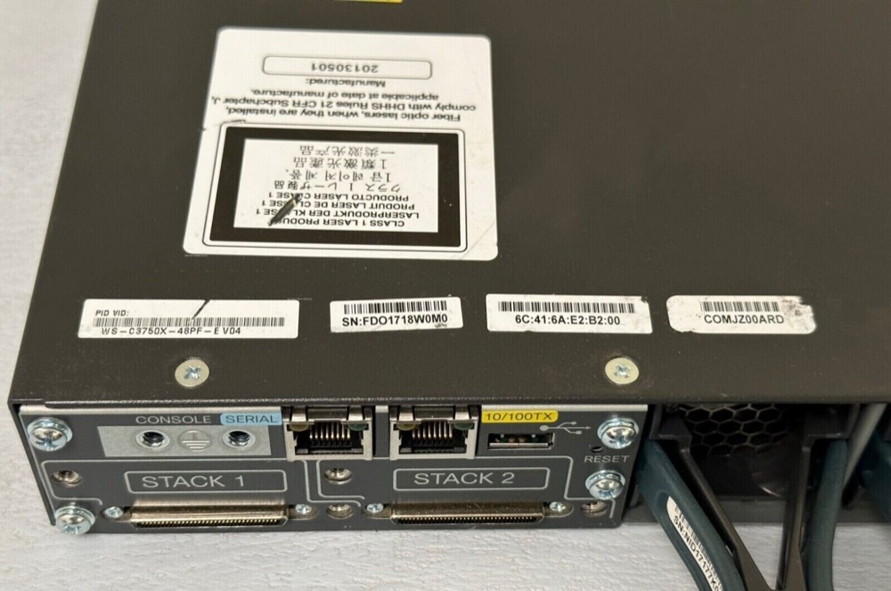 Коммутатор Cisco WS-C3750X-48PF-E — фото 2