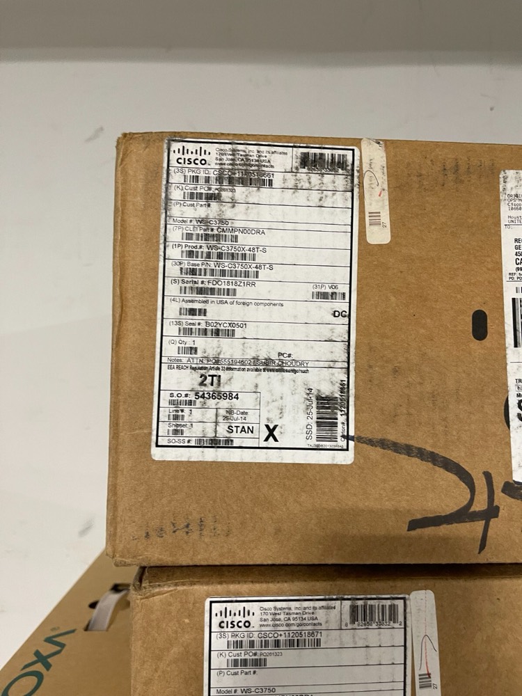 Коммутатор Cisco WS-C3750X-48T-S — фото 3