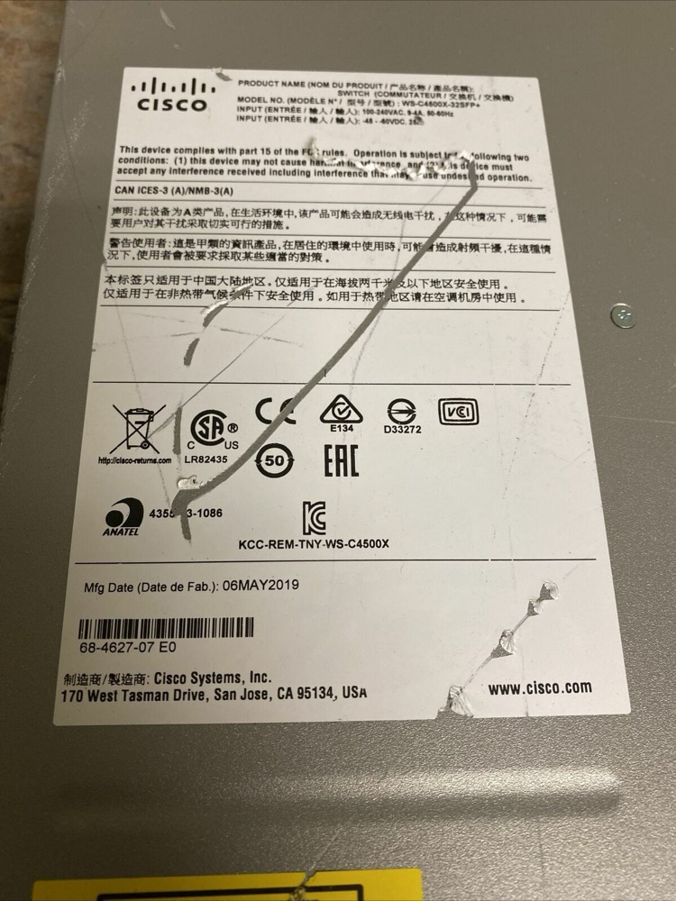 Коммутатор Cisco WS-C4500X-32SFP — фото 3