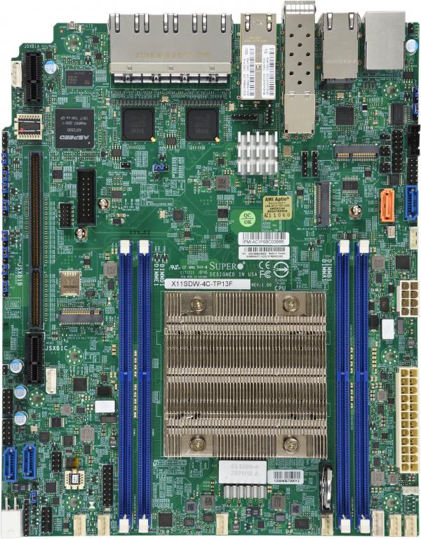 Материнская плата SuperMicro X11SDW-4C-TP13F+ Motherboard — фото 2
