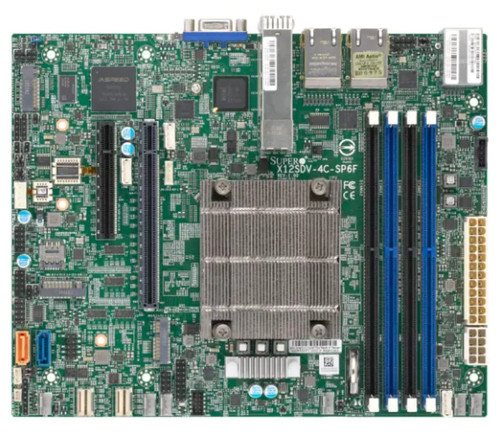Материнская плата SuperMicro X12SDV-4C-SP6F MB - Embedded FlexATX, Xeon ICX-D, Dual 25GSFP28 — фото 1
