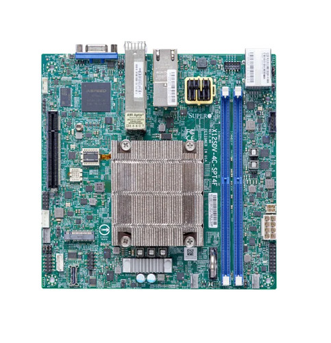 Материнская плата SuperMicro X12SDV-4C-SPT4F Motherboard - mini ITX, Xeon ICX-D, Dual 25G SFP28 — фото 1