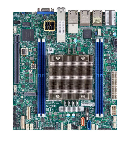 Материнская плата SuperMicro X12SDV-4C-SPT8F Micro-ATX Xeon D-2712T Motherboard — фото 1
