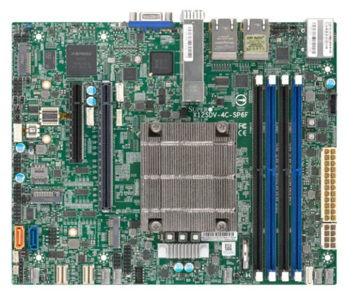 Материнская плата SuperMicro X12SDV-8C-SP6F MB - Embedded FlexATX, Xeon ICX-D, Dual 25GSFP28 — фото 1