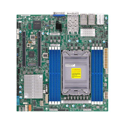 Материнская плата SuperMicro X12SPZ-SPLN6F Motherboard -uATX,LGA-4189 SKT-P+IntelC621A,8xDDR43200M — фото 1