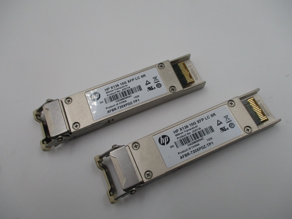 Трансивер JC011A Lot of 2 HP X136 10G XFP LC SR 850nm Transceiver Module P/N: JC011A Tested — фото 1
