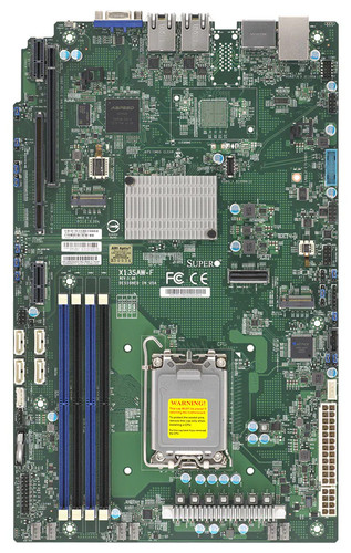 Материнская плата SuperMicro X13SAW-F Motherboard - WIO,UP,ADL-S Core,LGA1700,R680E,up to 150W — фото 1