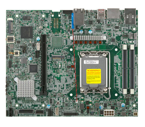 Материнская плата SuperMicro X14SAV-F Motherboard - Embedded,FlexATX,ARL-S,UP,PCH W880,Dual LAN — фото 1