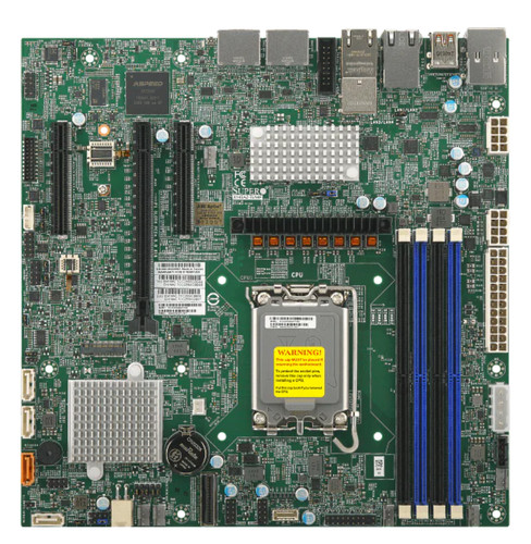 Материнская плата SuperMicro X14SAZ-TLN4F Motherboard - Embedded,uATX,ARL-S,UP, PCH W880,Quad LAN — фото 1