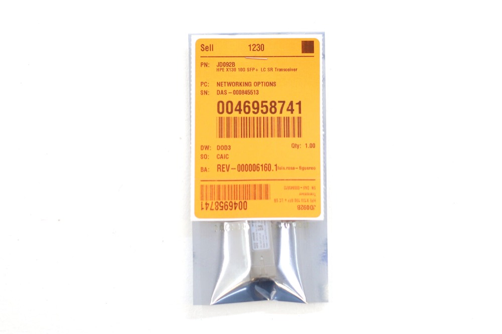 Трансивер HP X310 10GB 300m 850nm LC SR SFP+ Transceiver Module P/N: MTRS-01X11-HP Tested — фото 1