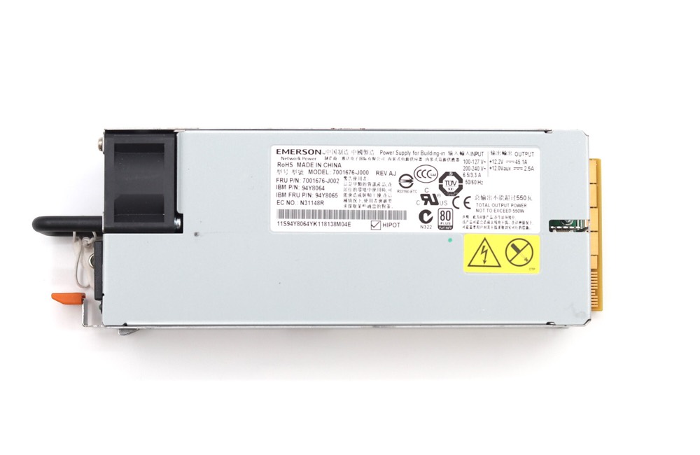 Блок питания IBM X3650/X3550 M4 550W Server Power Supply FRU P/N: 7001676-J002 Tested Working — фото 2