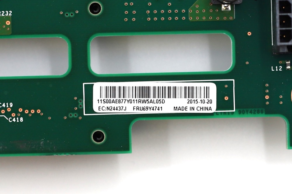 Бэкплейн IBM X3650/X3630 M4 3.5" 12-Bay SAS HDD Backplane Board FRU P/N: 69Y4741 Tested — фото 2