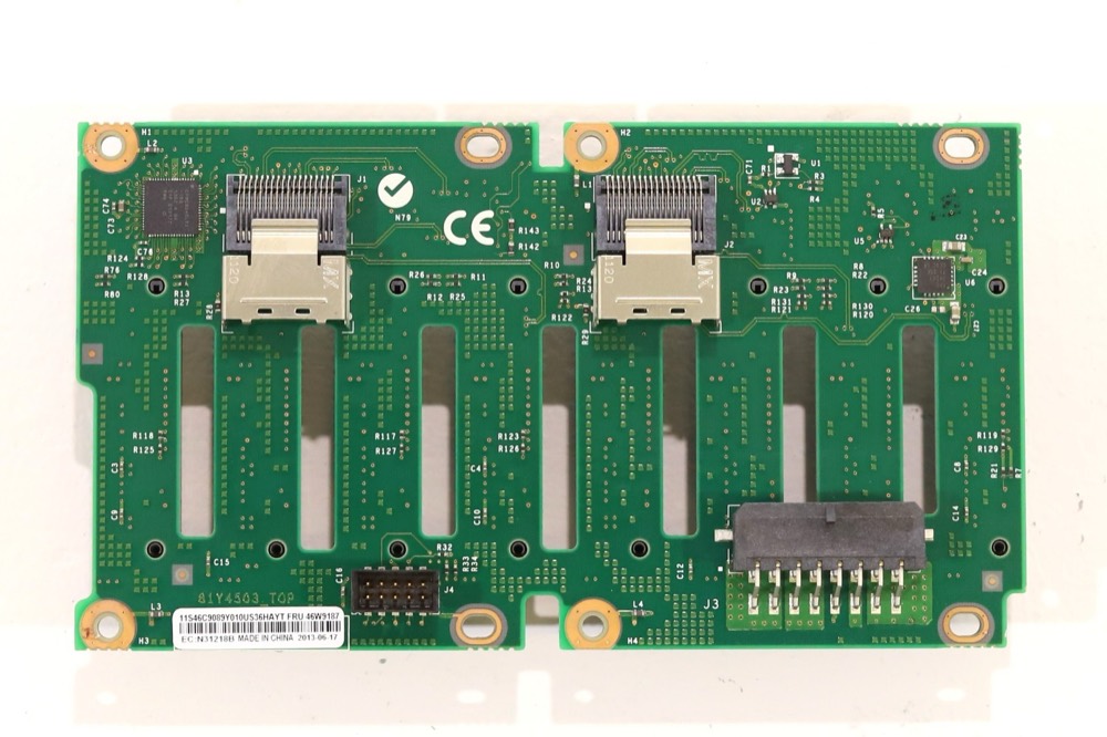 Бэкплейн IBM System X3650/X3750 M4 Server 2.5" 8-Bay Hard Drive Backplane FRU P/N:46W9187 — фото 2
