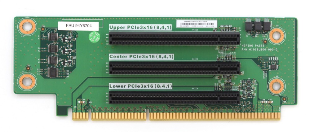 Райзер IBM System X3650 M4 Server-3 PCIe x16 Expansion Riser Card FRU P/N: 94Y6704 — фото 2