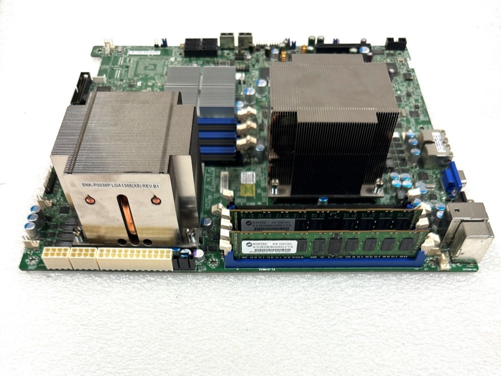 Материнская плата X8DTE-F-CS045 SUPERMICRO SERVER MOTHERBOARD (NetScaler) 2X2.4ghz, 16gb, heatsink — фото 1