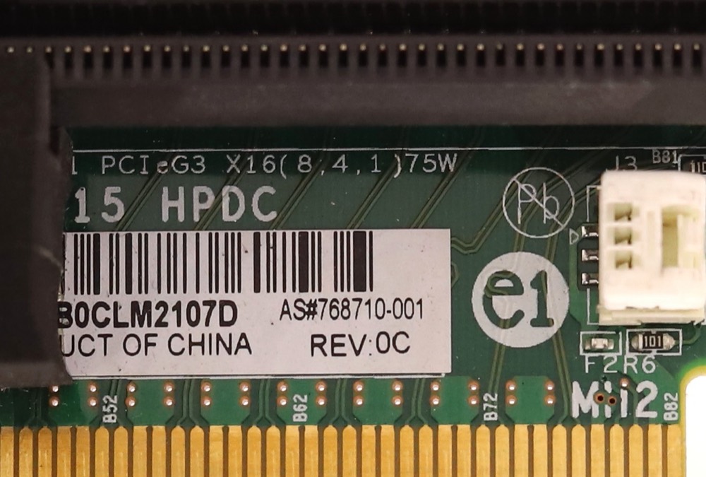 Райзер HP ProLiant XL170r/XL190r Gen9 PCI-Express Gen3 X16 Riser Board P/N: 768710-001 — фото 3