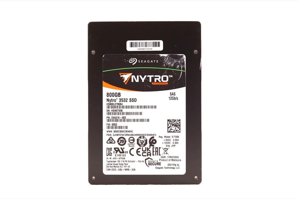 SSD-накопитель Seagate Nytro XS800LE70084 800GB 2.5" 12Gb/s 3D eTLC SAS SSD P/N: 2XA216-003 — фото 1