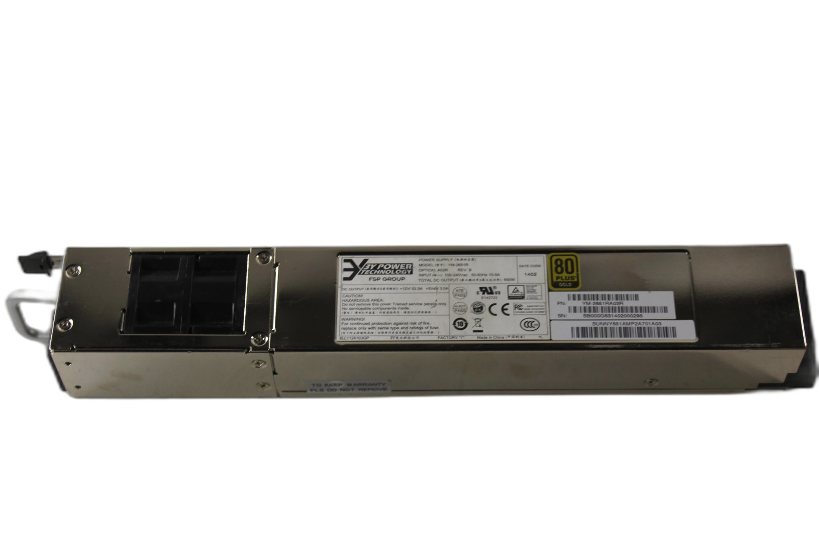 Блок питания YM-2651R 3Y Power 650W Kontron CG2300 Carrier Grade Server PSU — фото 1