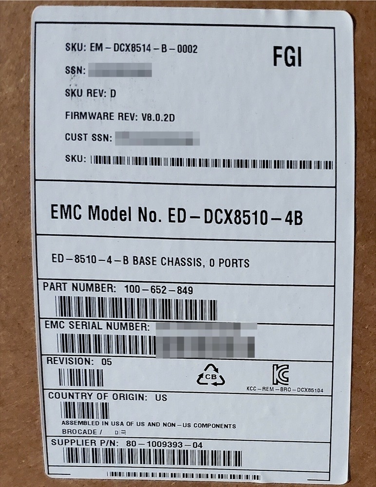 Директор Fibre Channel Brocade DCX 8510-4 — директор Gen5 16G, 4 слота — фото 2