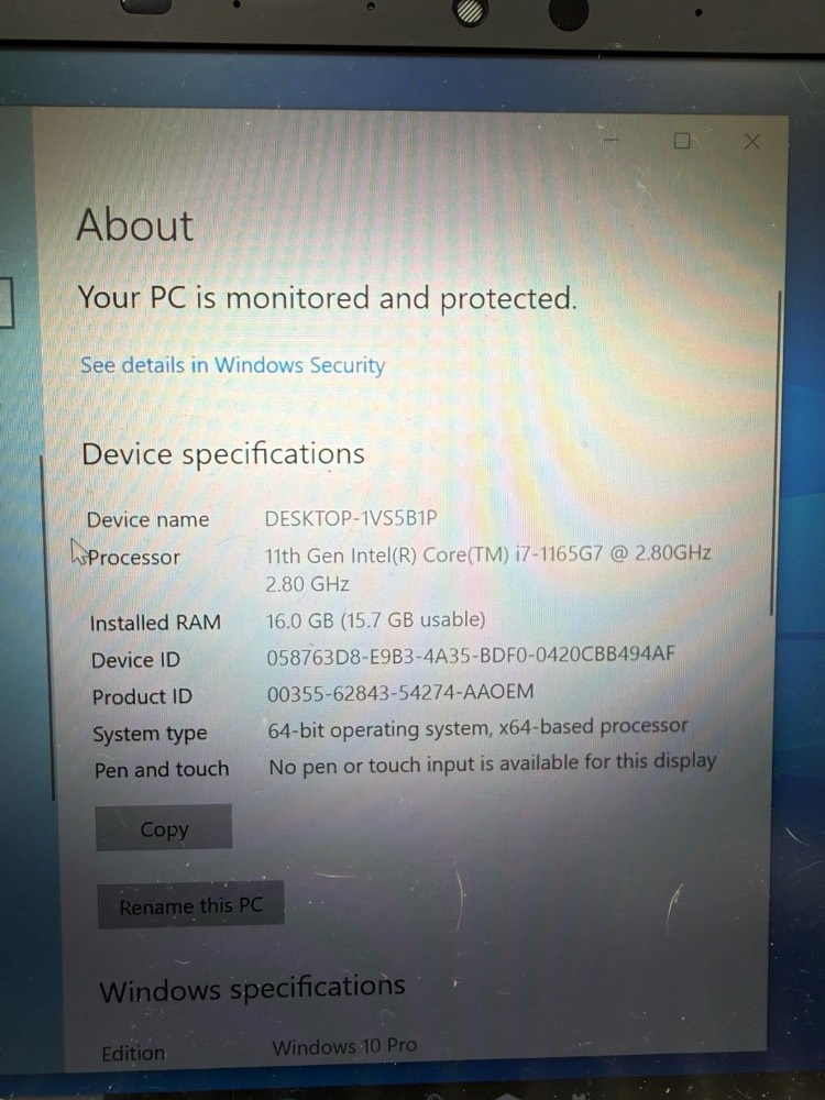 Комплектующее сервера Intel i7-11651G7 — фото 3